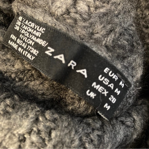 🆕 🐘 ZARA ANGORA BLEND LONG KNIT NWOT - Picture 3 of 4